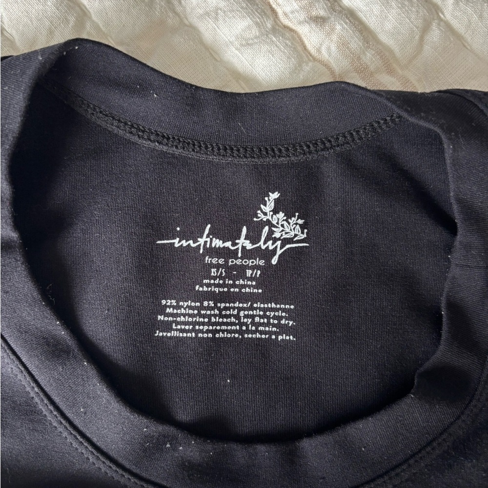 Free People Intimately Black Tee